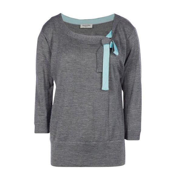 NWT Valentino Roma Wool Bow Top Sweater - Picture 1 of 10